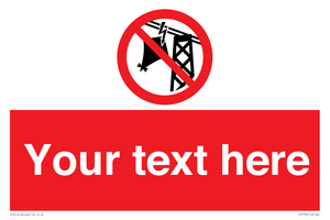 Custom prohibition do not fly kites near overhead electrical power lines